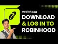 How to Download &amp; Login to Robinhood !