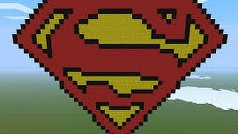 Minecraft Tutorial: How To Build A Superman Logo