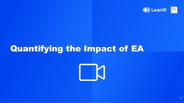 LeanIX EA Connect Days 2019 | Quantifying the Impact of EA | Simon Barth, LeanIX