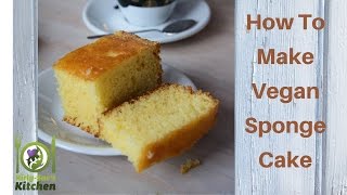 How To make A Vegan Sponge Cake recipe video