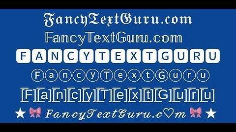 Fancy Text Generator 🆈🅾🆄🆁 🆃🅴🆇🆃 - Best Cool Stylish Fonts, Letters and Symbols
