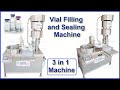 Vial filling and sealing machine small vial filling machine