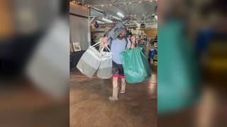 Information Rusty Pickins, Texas’ first all-you-can-carry thrift store, draws big crowds on opening day News