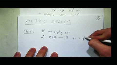 REVISION SEMINAR: Topology  & Analysis III: Metric Spaces (2014)