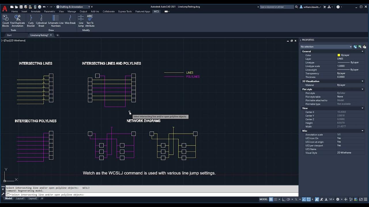 Line Jump App for AutoCAD based products Demo AutoCAD YouTube