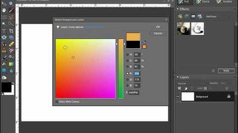 Photoshop Elements Tutorial Using the Color Picker Adobe Training Lesson 5.5