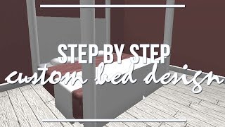 ROBLOX Bloxburg | Step By Step: Custom Bed Design 1.9k ROBLOX Bloxburg | Step By Step: Custom Bed Design 1.9k