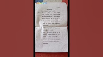 M.sc. Botany 1st semester Second question paper 2023