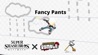 Super Smash Bros. Ultimate X Newgrounds Rumble - Fancy Pants Man Story mode Recreation