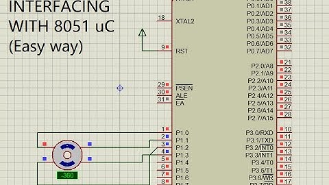 Stepper motor interfacing (easy way) using 8051 keil & Proteus software.