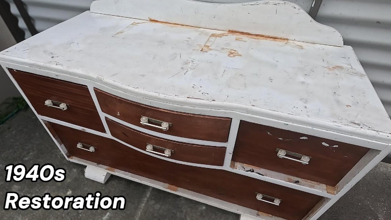Я отреставрировал этот комод в стиле ар-деко, и он был таким отвратительным...