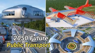 2050 Future public Transportation Technology | Future AzureQuad rail | Future Flaying Train |