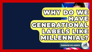 Why Do We Have Generational Labels Like Millennial? - Demographic Data Answers