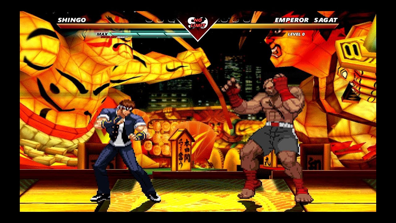 SHINGO VS EMPEROR SAGAT - CAPCOM VS SNK - HIGH LEVEL INSANE EPIC FIGHT -