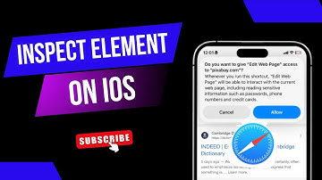 How to inspect Element on iOS device (iPhone)