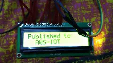 publish sensor data to AWS iot server