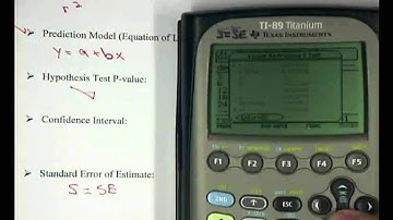 Elementary STAT Calculator TI89titanium Linear Regression.mp4
