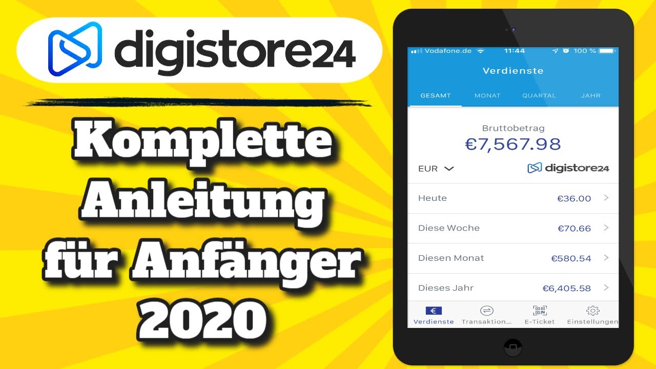 Update DIGISTORE24 - Einfache Anleitung für Anfänger 2020 💰💸
