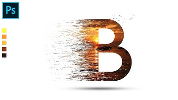 Dispersion effect | Typography | Photoshop Text effects  #photoshop