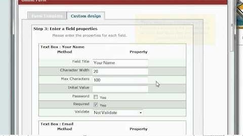 Creating Form pages in RVSiteBuilder - Canadian Web Hosting