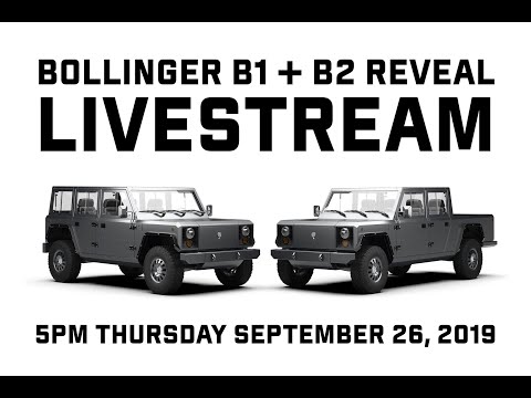 Bollinger Motors B1 and B2 Reveal 2019