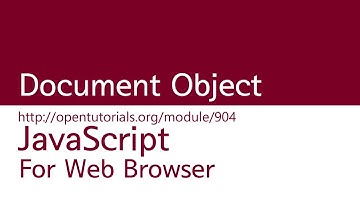JavaScript - Document 객체