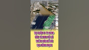 Quận 8 TP.HCM Gần 15000 hộ có thể di dời để cải tạo kênh rạch #guland #tintuc #tintucbds #batdongsan