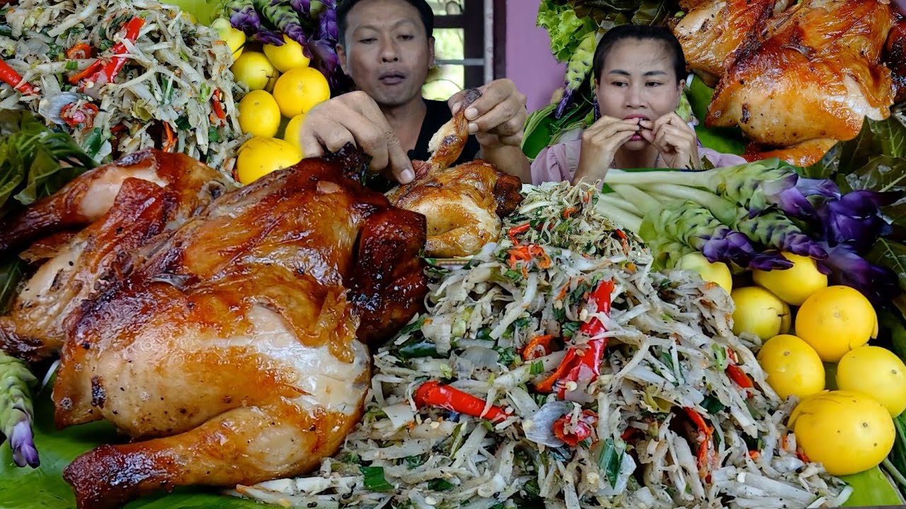 ซุบหน่อไม้ส้มไก่อบนุ่มๆหอมๆแกล้มผักบ้านแซ่บคักจ้า|หนิงมาพาแซ่บ2 กันยายน  2025