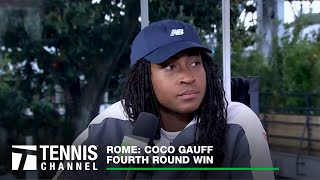 Coco Gauff Analyzes Her Win Over Paula Badosa And Talks About Her Goals | 2024 Rome Fourth Round Resimi