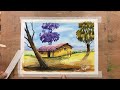 Watercolour landscape painting   fnart