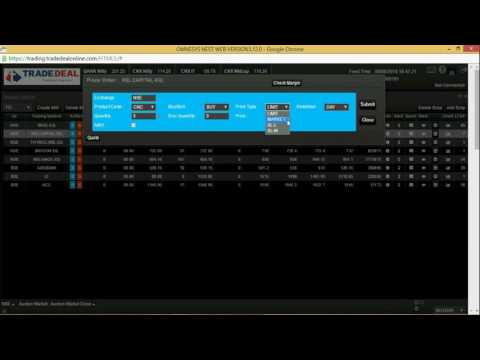 using the Online Trading Portal  (English Version) | Tradedeal