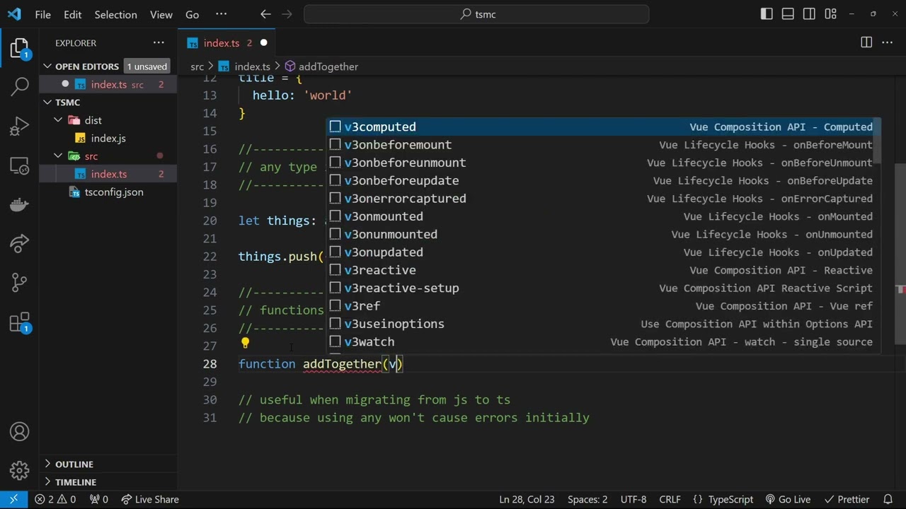 Vietnamese TypeScript Crash Course #7   Any Type pLg1sDtGCRE