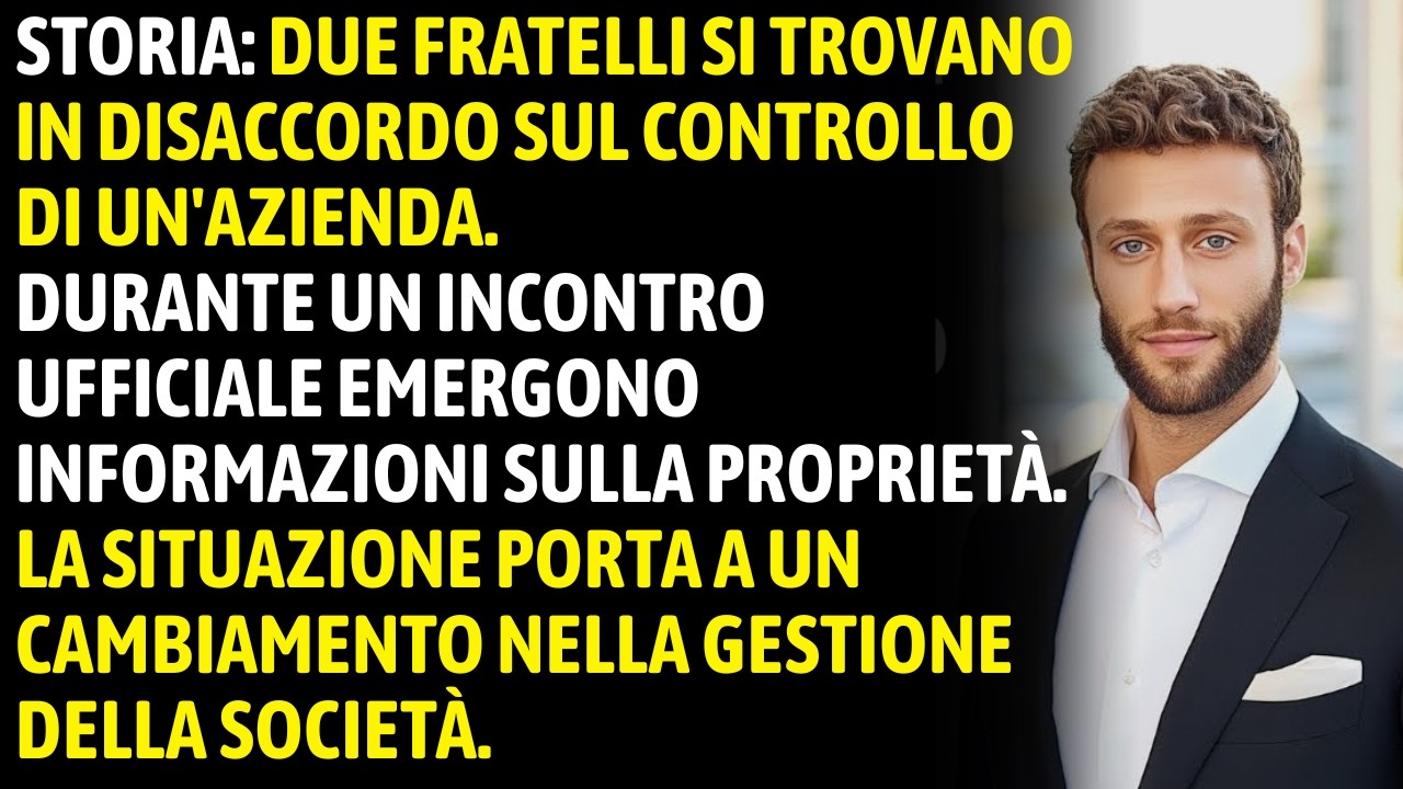 Mio Fratello Si Vantava “Sono Socio”—Ho Comprato L’Azienda E Ho Detto “Sei Licenziato”