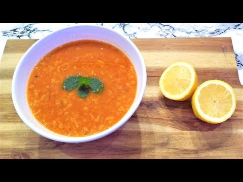 Red Lentil Soup (Turkish Ezogelin Çorbasi ) Sopa De Lentejas Rojas De Turquía- In English & Spanish