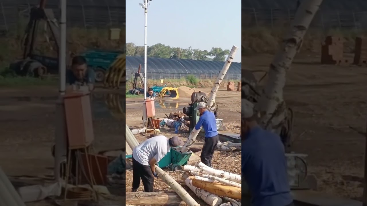 Wood crushing process