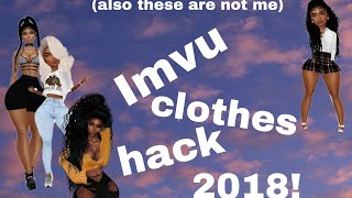 IMVU MOBILE CLOTHES HACK!(2018 MOBILE)