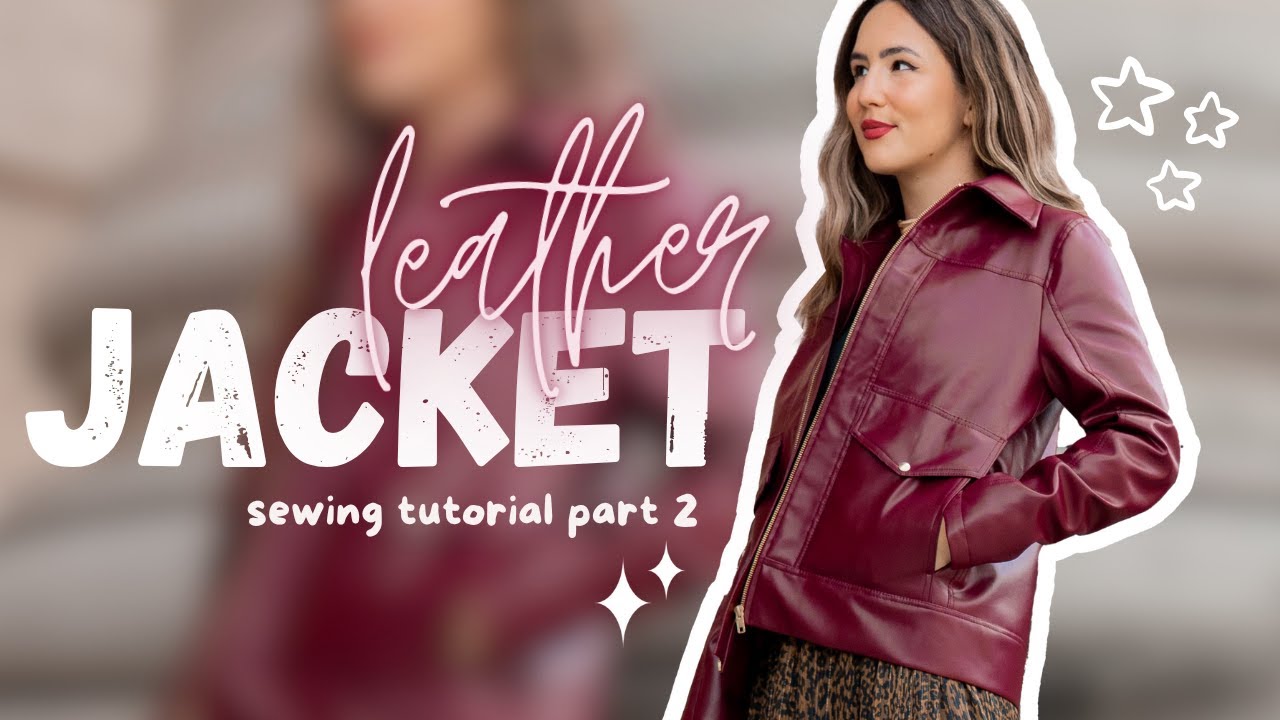 Sewing a LEATHER jacket from scratch! (part 2) - THISISKACHI