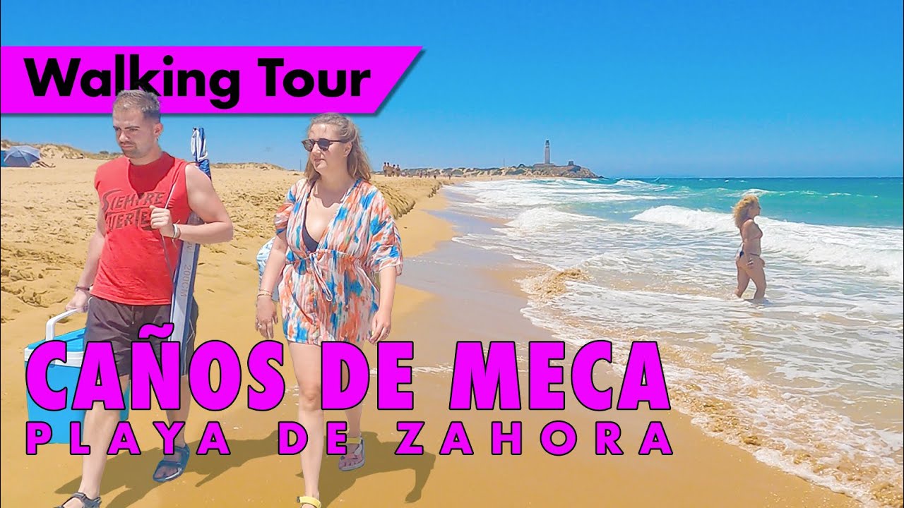 Beach walk - Canos de Meca in June - Cádiz Spain immersive virtual walking tour