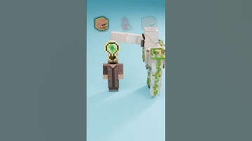 Minecraft Iron Golem VS Villager Satisfying 3D Cloth and Fluid Simulation and Animations