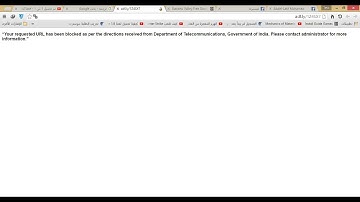 " Your requested URL has been blocked as per the directions " Solve problem