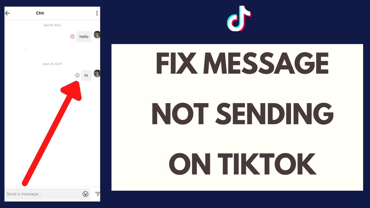 Your message is sending перевод. How to Fix TIKTOK Black Screen Issue 2021?.