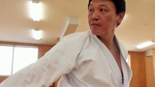 風を切り裂く正拳突き！日本空手協会　小林邦雄師範！