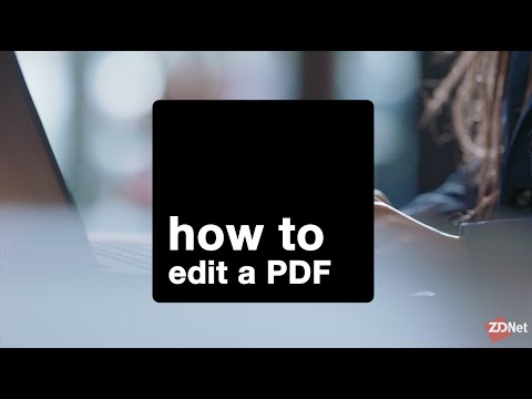 How to edit a PDF