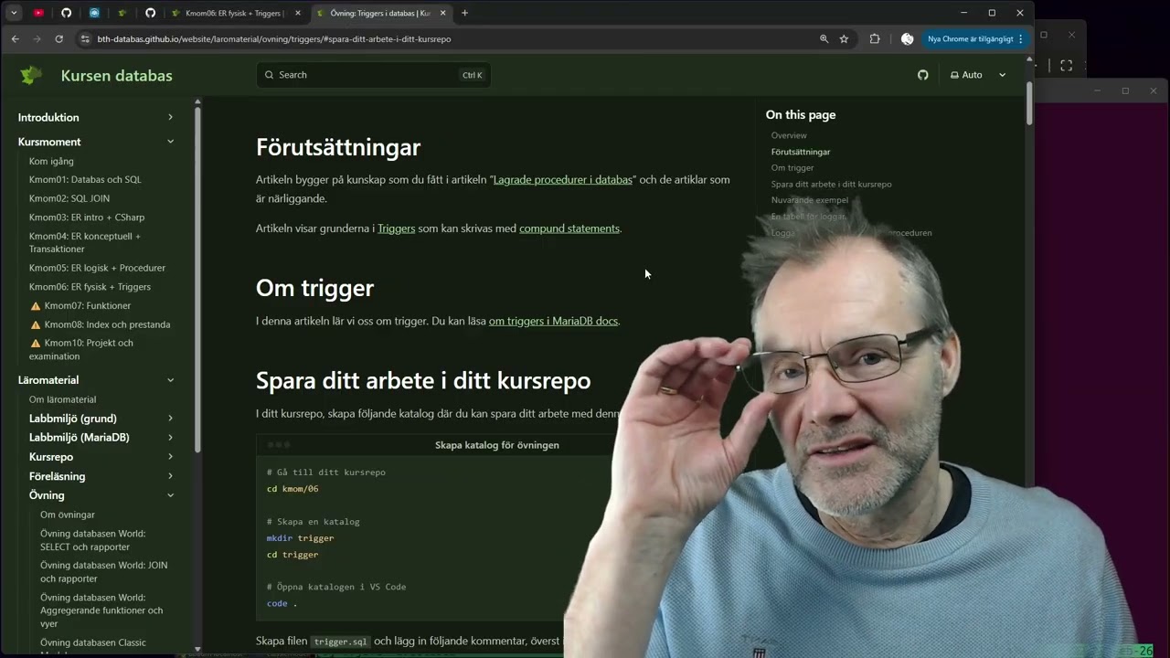 [databas] kmom06 (1 av 2) - Triggers