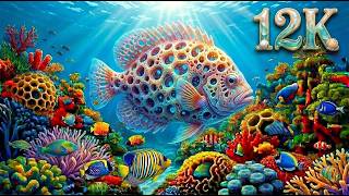 Deep Sleep Ocean 12K 🌊 Relaxing Marine Life & Soft Ambient Music screenshot 2