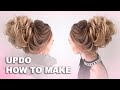 Средний пучок - свадебная прическа 2019. wedding hairstyle