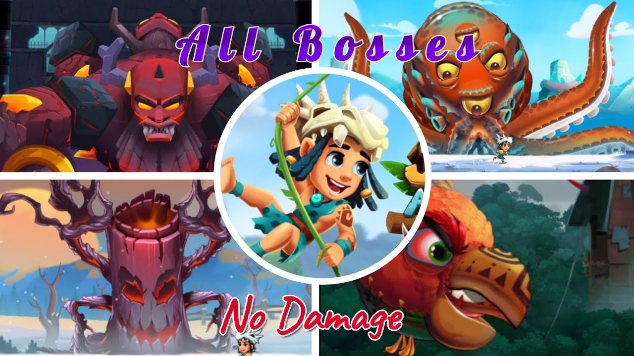 Jungle Adventures 4 All Bosses Fight (No Damage)