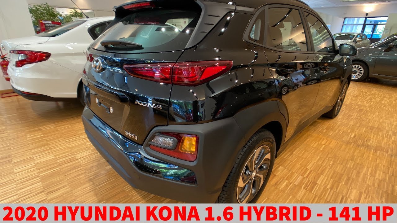 2020 Hyundai Kona 1.6 Hybrid HEV Klass - 141 HP - Black
