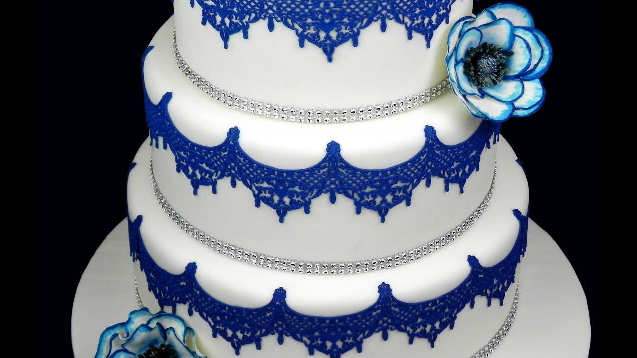 pasta di zucchero da decorazione blu - CakeDesignLovers