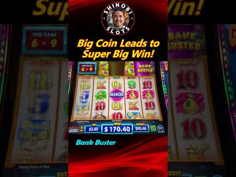 Big Coin Triggers Super Big Win in Bank Buster slot machine! #shorts #shortfeed #liveslots